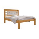 Ver imagem 2 de Cama de Casal Modelo Lavínia Elegante e Resistente em Mdf:naturalle/offwhite