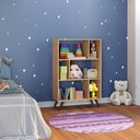 Ver imagem 2 de Estante de Livros Retrô 81CMX124CM Nichos Rt 3015 Marrom/Mel