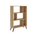Ver imagem 1 de Estante de Livros Retrô 81CMX124CM Nichos Rt 3015 Marrom/Mel