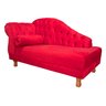 Sofá Chesterfield Elisabeth Divã 1,43m- Suede Vermelho / decoração, sala, consultório, psicólogo - 2