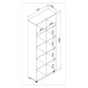 Ver imagem 3 de Estante 10 Nichos Caracol Esm225 186cmx74cm