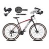 Bicicleta Aro 29 Ksw Xlt Deore e Altus 27v Freio Hidráulico Garfo Trava Pneu Faixa Bege - Preto/ - 1