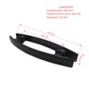 Ver imagem 3 de Puxador duplo curvo 30x20cm para porta de vidro e portão - Preto