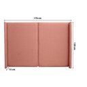 Ver imagem 3 de Cabeceira Queen Estofada 176cm com 2 Mesas de Cabeceira 100% Mdf Cor:veludo Slim Rose e Luna com