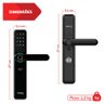 Fechadura Digital de Embutir com Maçaneta Mfr 7000 Preta Intelbras - 3