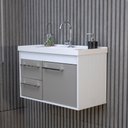 Ver mais imagens de Gabinete Banheiro Mdf com Pia Cuba - Potenza Gianduia