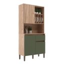 Ver imagem 3 de Armário Kit Cozinha com 3 Portas, 1 Gaveta AC4310 Bege/Carvalho Oak/Arbo