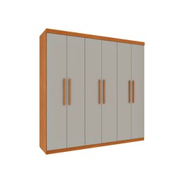 Guarda Roupa Lagos 6 Portas e 4 Gavetas Tcil Cinamomo Off - 1