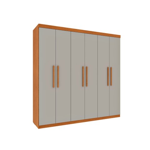 Guarda Roupa Lagos 6 Portas e 4 Gavetas Tcil Cinamomo Off