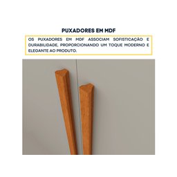 Guarda Roupa Lagos 6 Portas e 4 Gavetas Tcil Cinamomo Off - 8