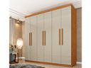 Ver imagem 4 de Guarda Roupa Lagos 6 Portas e 4 Gavetas Tcil Cinamomo Off