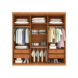 Guarda Roupa Lagos 6 Portas e 4 Gavetas Tcil Cinamomo Off - 2