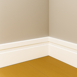Rodapé Poliestireno 10cm Frisado Branco 2m Rm Decor - 5