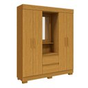 Ver imagem 2 de Guarda-roupa Casal 4 Portas e 2 Gavetas Capelinha com Espelho 149cm Alyssa Espresso Móveis