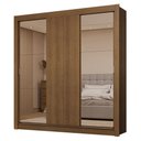 Ver imagem 3 de Guarda-roupa Casal 3 Portas de Correr com Espelhos 2 Gavetas Rustic Sublime Madesa