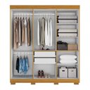 Ver imagem 3 de Guarda-roupa Casal 6 Portas 180cm Sakura Espresso Móveis