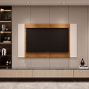 Ver imagem 2 de Painel Suspenso para TV até 60 Polegadas 160CMX90CM Extensivo Fresno Marrom
