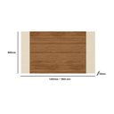 Ver imagem 5 de Painel Suspenso para TV até 60 Polegadas 160CMX90CM Extensivo Fresno Marrom