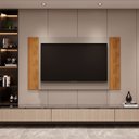 Ver imagem 2 de Painel Suspenso para TV até 60 Polegadas 160CMX90CM Extensivo Fresno Cinza