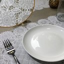 Ver imagem 1 de 12 Jogo Americano Rendado Girassol Plástico 12 Lugares 30x46