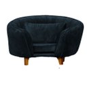 Ver imagem 1 de Caminha Pet Poltrona Baby Lady Tecido Veludo Divini Decor:azul Marinho