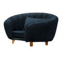 Ver imagem 2 de Caminha Pet Poltrona Baby Lady Tecido Veludo Divini Decor:azul Marinho