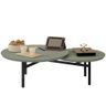 Mesa de Centro para Sala Redonda Dupla Industrial Charlie D04 Alecrim/preto - Mpozenato - 6