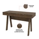 Ver imagem 4 de Mesa Computador para Escritório 120cm 2 Gavetas Eliana T02-D'Rossi