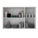 Ver imagem 5 de Armário Aéreo 3 Portas Americana Almofada 70cm TM1310 MDF Grazi Branco