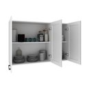 Ver imagem 7 de Armário Aéreo 3 Portas Americana Almofada 70cm TM1310 MDF Grazi Branco