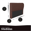 Ver imagem 3 de Cabeceira Casal Cama Box Estofada Cristal 140 Cm Veludo
