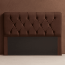 Ver imagem 2 de Cabeceira Casal Cama Box Estofada Cristal 140 Cm Veludo