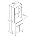 Ver imagem 4 de Armário Kit Cozinha com 3 Portas, 1 Gaveta Ac4311