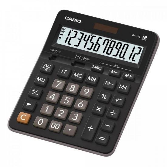 Calculadora de Mesa 12 Dígitos Gx-12b Preta Casio