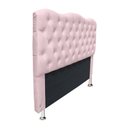 Ver imagem 4 de Cabeceira e Recamier Agnes para Cama Box Casal 140cm:rosa Bebê