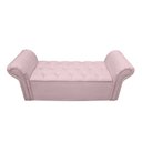 Ver imagem 7 de Cabeceira e Recamier Agnes para Cama Box Casal 140cm:rosa Bebê