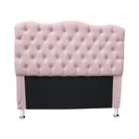 Ver imagem 3 de Cabeceira e Recamier Agnes para Cama Box Casal 140cm:rosa Bebê