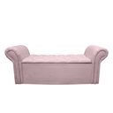 Ver imagem 5 de Cabeceira e Recamier Agnes para Cama Box Casal 140cm:rosa Bebê
