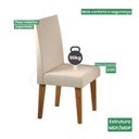 Ver imagem 5 de Kit com 2 Cadeiras para Sala de Jantar MDP/MDF Wallace Bege/Veludo Pastel