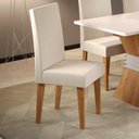 Ver imagem 2 de Kit com 2 Cadeiras para Sala de Jantar MDP/MDF Wallace Bege/Veludo Pastel