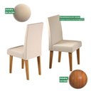 Ver imagem 6 de Kit com 2 Cadeiras para Sala de Jantar MDP/MDF Wallace Bege/Veludo Pastel