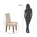 Ver imagem 4 de Kit com 2 Cadeiras para Sala de Jantar MDP/MDF Wallace Bege/Veludo Pastel