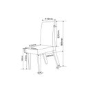 Ver imagem 3 de Kit com 2 Cadeiras para Sala de Jantar MDP/MDF Wallace Rosa/Veludo
