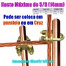 Kit 10 Grampo para Aterramento Gtdu Terra Conector Tipo U para Haste até 5/8 - 2