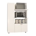 Ver imagem 2 de Armário de Cozinha Multiuso Âmbar 3 Portas Forno e Micro Branco