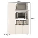 Ver imagem 4 de Armário de Cozinha Multiuso Âmbar 3 Portas Forno e Micro