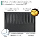 Ver imagem 5 de Cabeceira Casal 140 cm Lumina LED com Frame Corino Tcs 724 Peer
