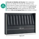 Ver imagem 6 de Cabeceira Casal 140 cm Lumina LED com Frame Corino Tcs 724 Peer