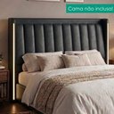 Ver imagem 2 de Cabeceira Casal 140 cm Lumina LED com Frame Corino Tcs 724 Peer