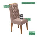 Ver imagem 6 de Kit com 2 Cadeiras para Sala de Jantar MDP/MDF Dyniz Rosa/Veludo